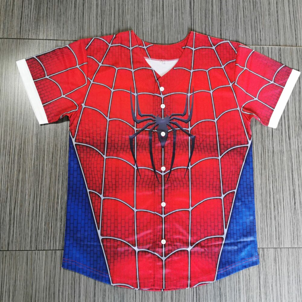 Baseball Jersey Spiderman Front