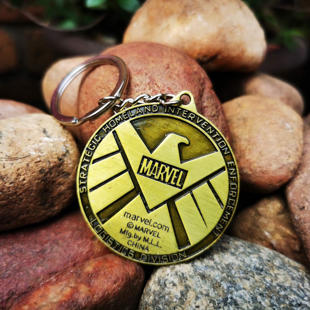 Keychain SHIELD symbol bronze